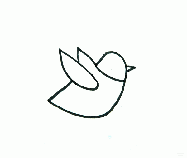 Learn to draw simple drawings, simple drawings of hummingbirds