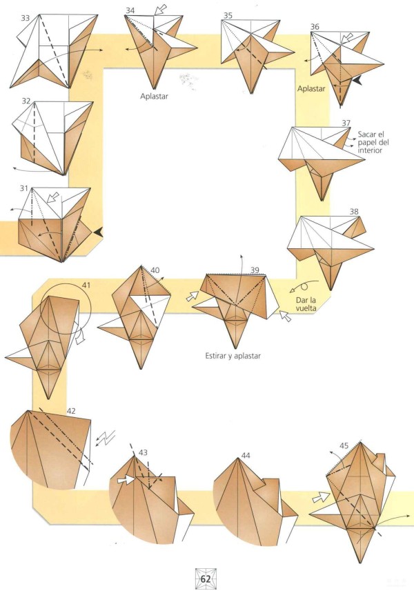 Paper art hand-made origami art, HIPOTECADOs versatile origami House Slave is so vivid. Illustrated tutorial on hand-made origami