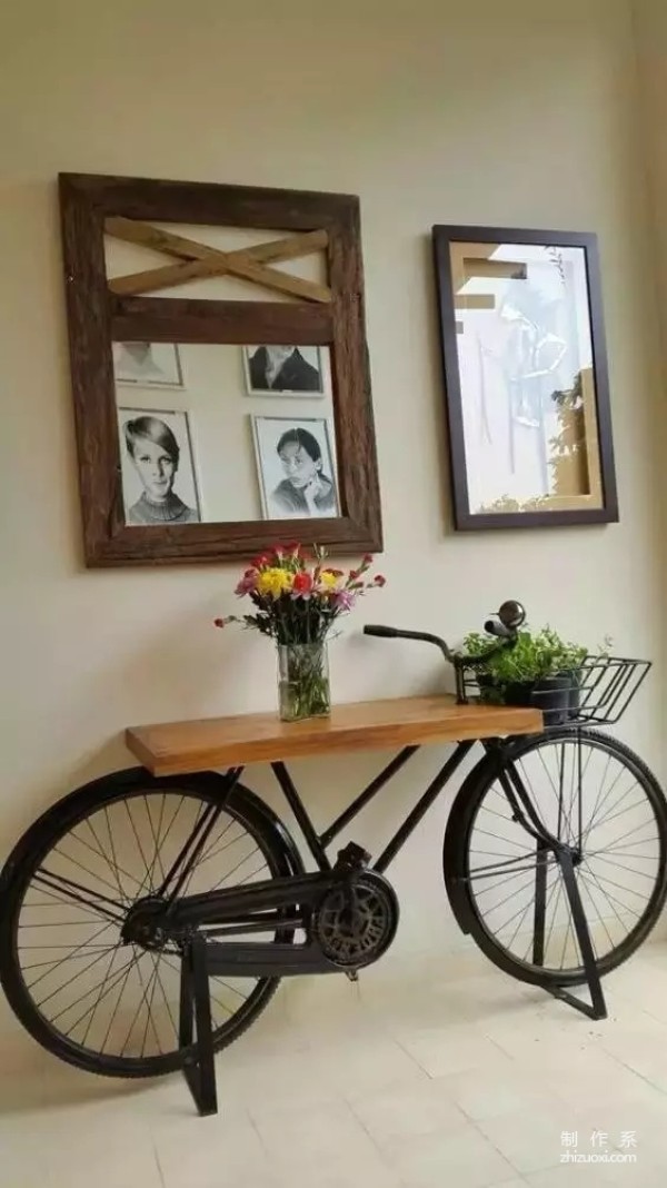 Don’t throw away old abandoned bicycles, they can look stunningly beautiful with a little modification!