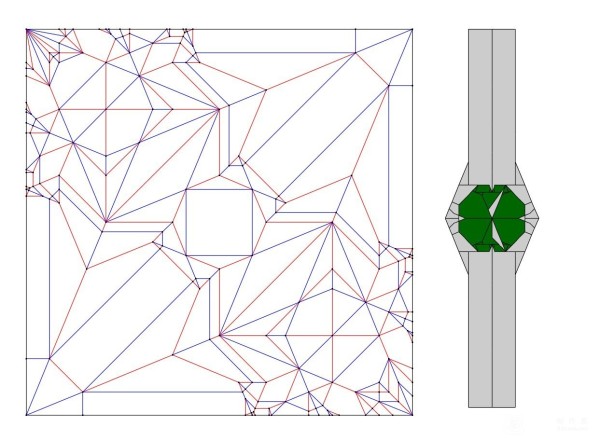 Universal origami, creative origami watch origami method, simple origami watch illustrative tutorial.