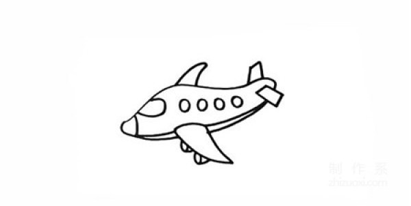 Learn to draw simple drawings, simple drawings of airplanes