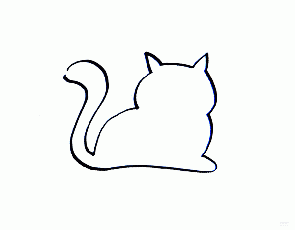 Learn to draw simple drawings, charming kittens