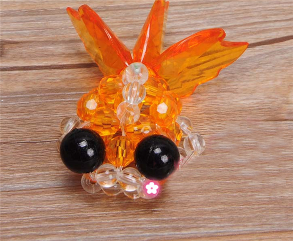 Creative DIY handmade beaded goldfish in various colors