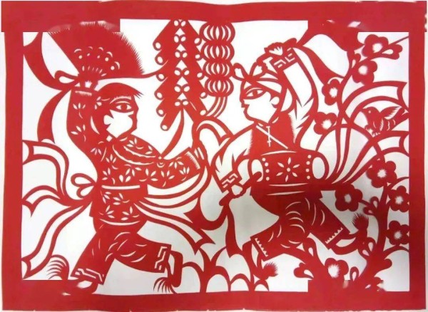 Different schools and picture works of Chinese paper-cutting