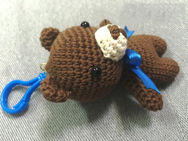 Cute and cute wool handmade DIY knitted doll bear