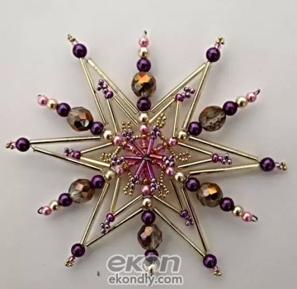 The crystal-clear and colorful DIY handmade beaded snowflakes promise you a winter that won’t melt!