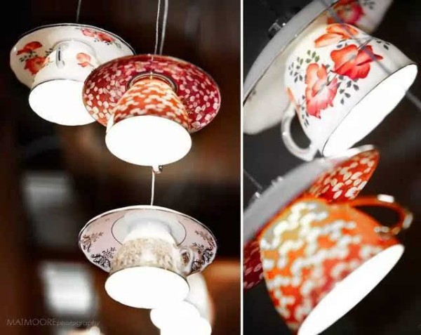 How to make DIY lamps with plastic spoons