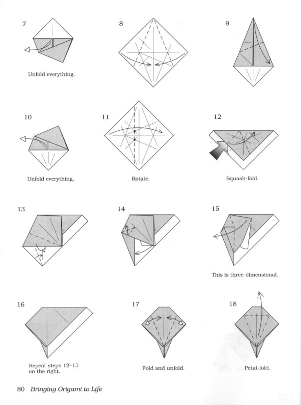 Paper craft hand-making tutorial, John Montroll animal origami kangaroo hand-made origami drawing tutorial