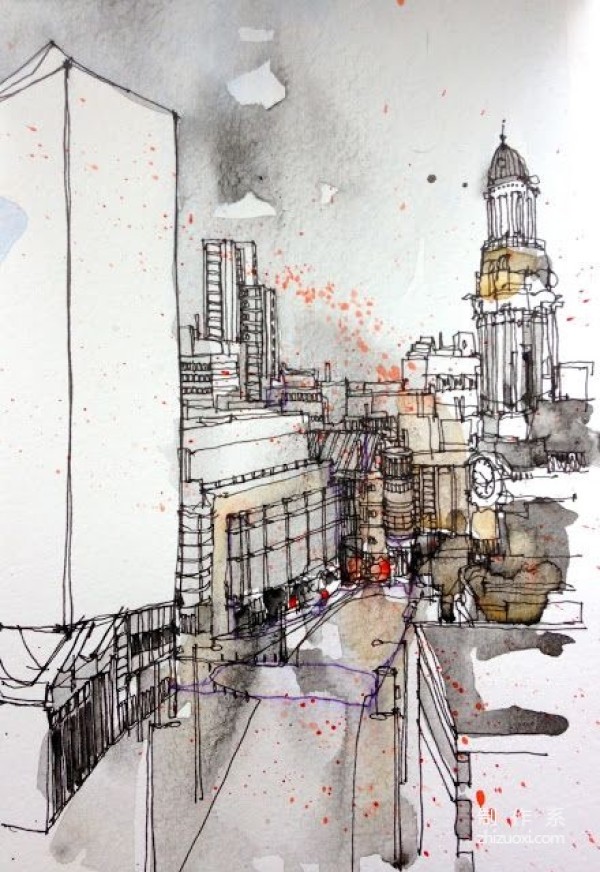 Illustrator Simone Ridyard’s city travel drawing notes