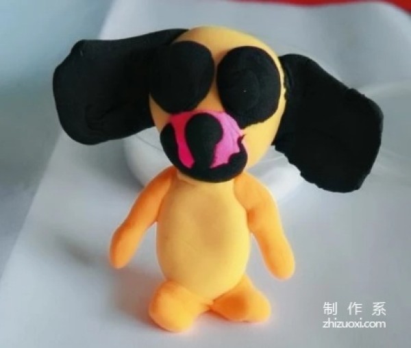 Make cute puppies from soft clay, handmade dog clay methods