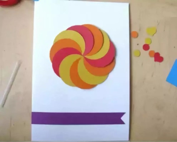 Make beautiful lollipop greeting cards with colorful cardboard Creative greeting cards