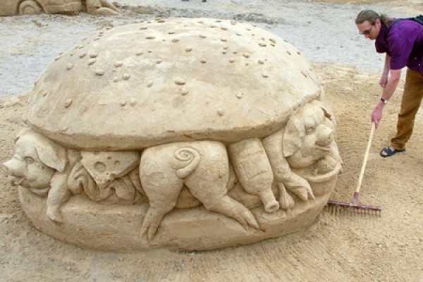 Collection of wonderful sand sculptures