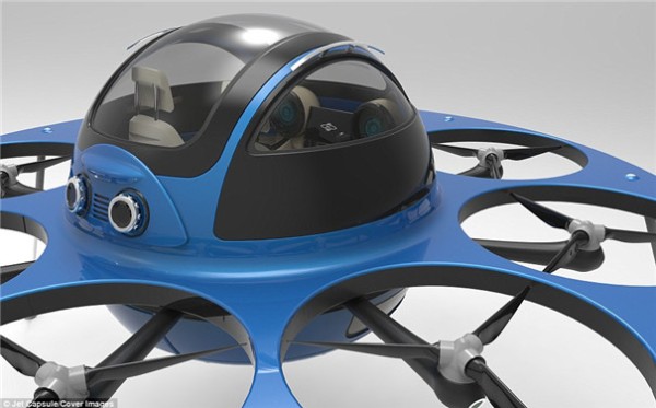 I.F.O concept manned drone looks like a flying saucer