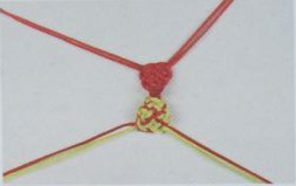 Illustration of knitting method of little turtle