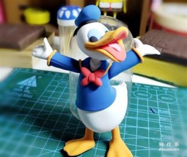 Childrens soft clay clay handicrafts, cute Donald Duck DIY handmade teaching