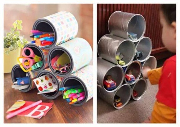 DIY handmade milk powder jars, toy and stationery storage, vases, storage boxes, chandeliers, childrens stilts, etc., hahaha, you've made a profit!