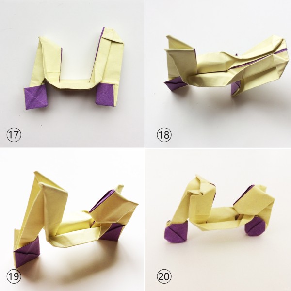 Electric car origami is novel and rare, simple and interesting, so fun