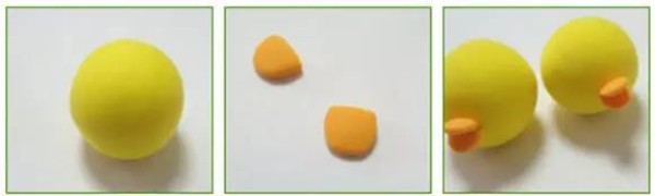 Steps to make a super cute little yellow duck made from plasticine