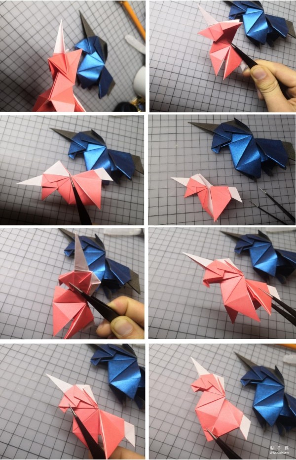 Cute little Unicorn origami method