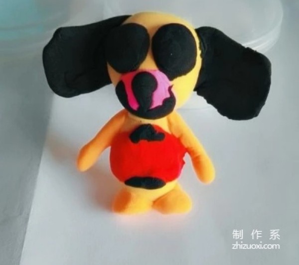 Make cute puppies from soft clay, handmade dog clay methods