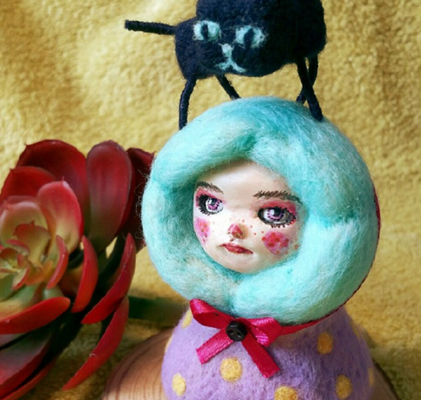 Creative handmade wool felt DIY works are unhappy and mindless