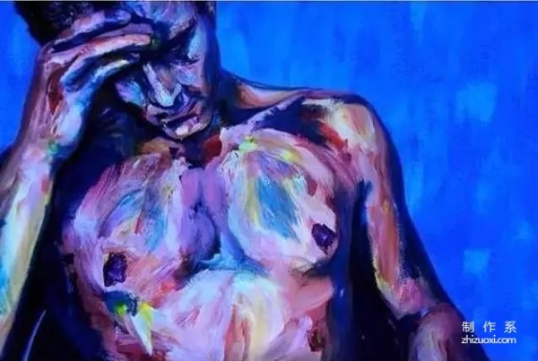 Take off your clothes, apply paint, and it becomes a moving body art!