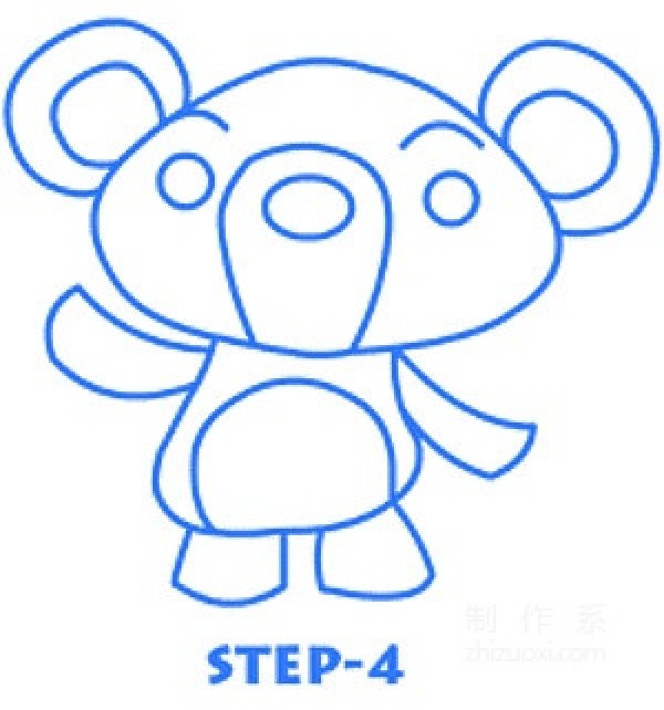 Learn to draw simple drawings, little bears for toddlers