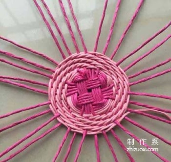 Colorful small hurdle weaving tutorial, DIY method of weaving small flower baskets