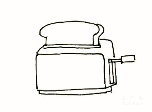 Learn to draw simple drawings, simple drawings of bread machines