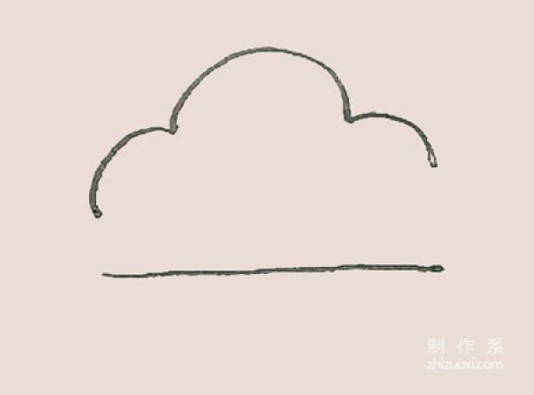 Learn to draw simple drawings, dark clouds and lightning