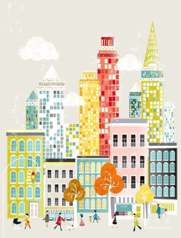 Illustrator Laura Amisss fresh style urban landscape illustrations