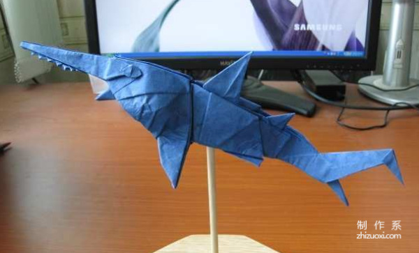 Paper art handmade origami art, Se-ik KIM Japanese saw shark Japanese saw shark handmade origami drawing tutorial