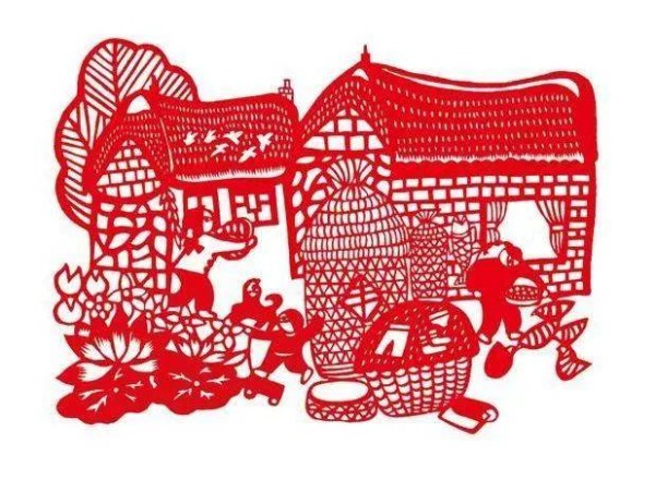 Different schools and picture works of Chinese paper-cutting