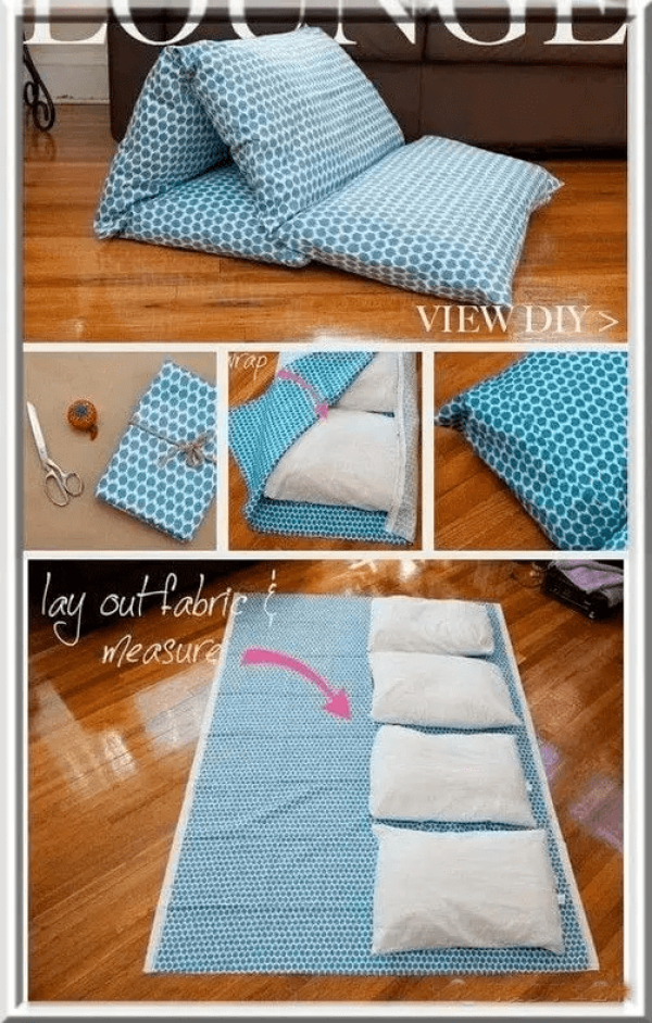 You can use scraps of old clothes to make what you want, and you don’t have to buy pillows anymore! (Attached are 12 tutorials)