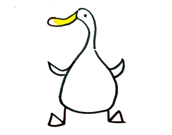 Learn how to draw a simple duck, a tutorial on how to draw a simple little duck