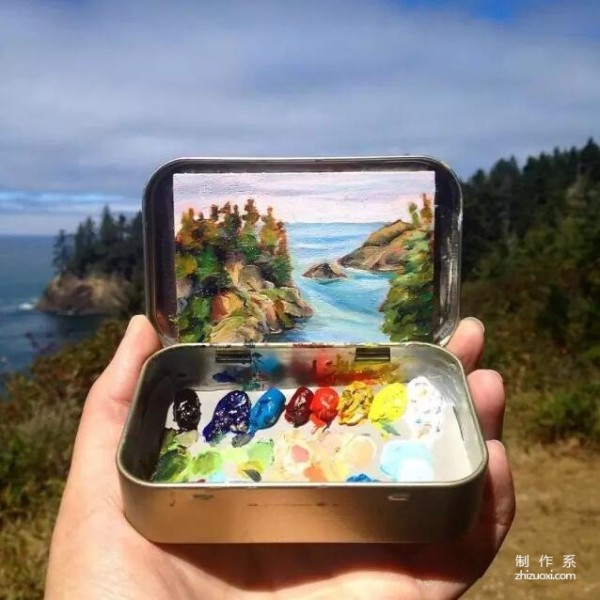 How do you put the scenery along the way into a small tin box? It’s simply artistic to the extreme.