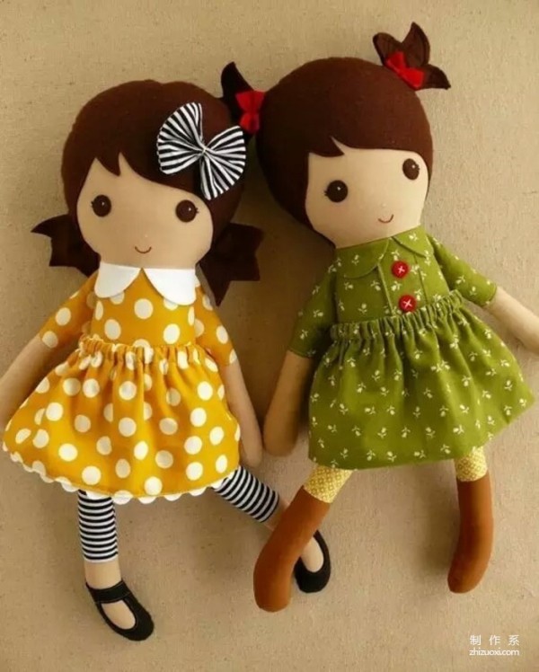 These dolls are so cute and easy to make. A guide to sewing doll stitches is included.