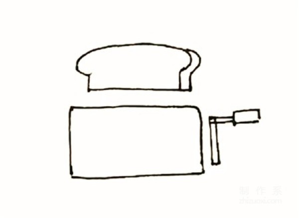 Learn to draw simple drawings, simple drawings of bread machines