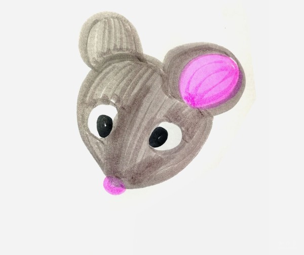 A collection of pictures of simple simple drawings for kindergarten children, simple drawing methods of colorful little mice