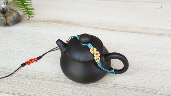 DIY creative weaving flower blooming and rich teapot rope tutorial