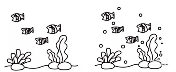 Learn to draw simple drawings, simple drawings of the underwater world