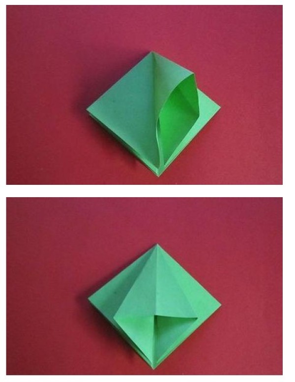 Detailed folding method of Christmas tree