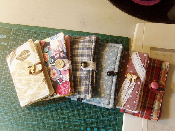 Fabric DIY handmade beautiful small fresh card holder