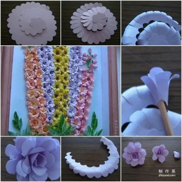 Super Simple Window Paper Art Flower Illustration