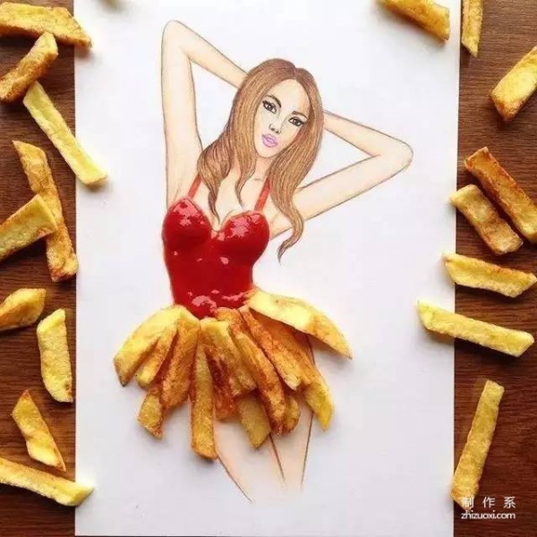 This handsome guy made a dress out of food, and women are drooling after seeing it