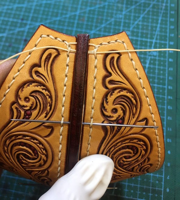 Leather carving lantern