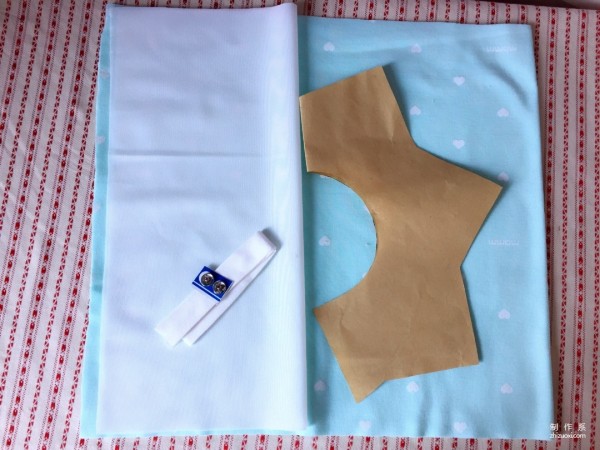 Handmade fabric making tutorial, handmade patchwork making method of 360-degree anti-slobber star saliva towel baby bib