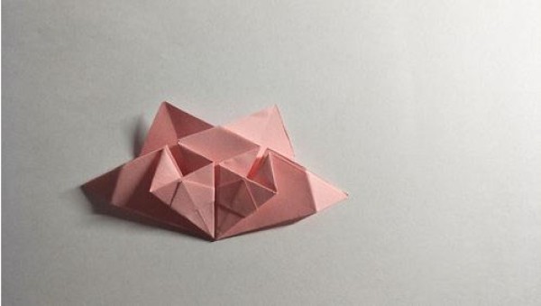 How to fold a mini bouquet Origami illustration tutorial