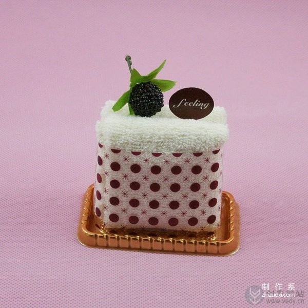 Delicious cake style creative towel design