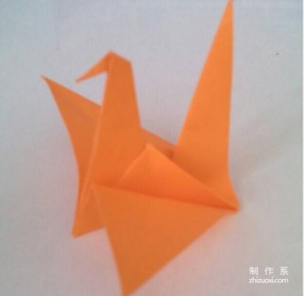 Illustrated tutorial on how to fold a paper crane - super simple and cute paper crane